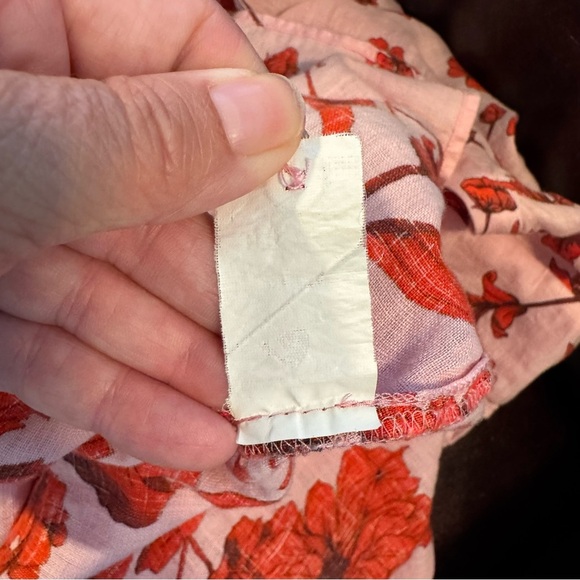 Zara floral print linen tunic midi dress - Picture 9 of 9